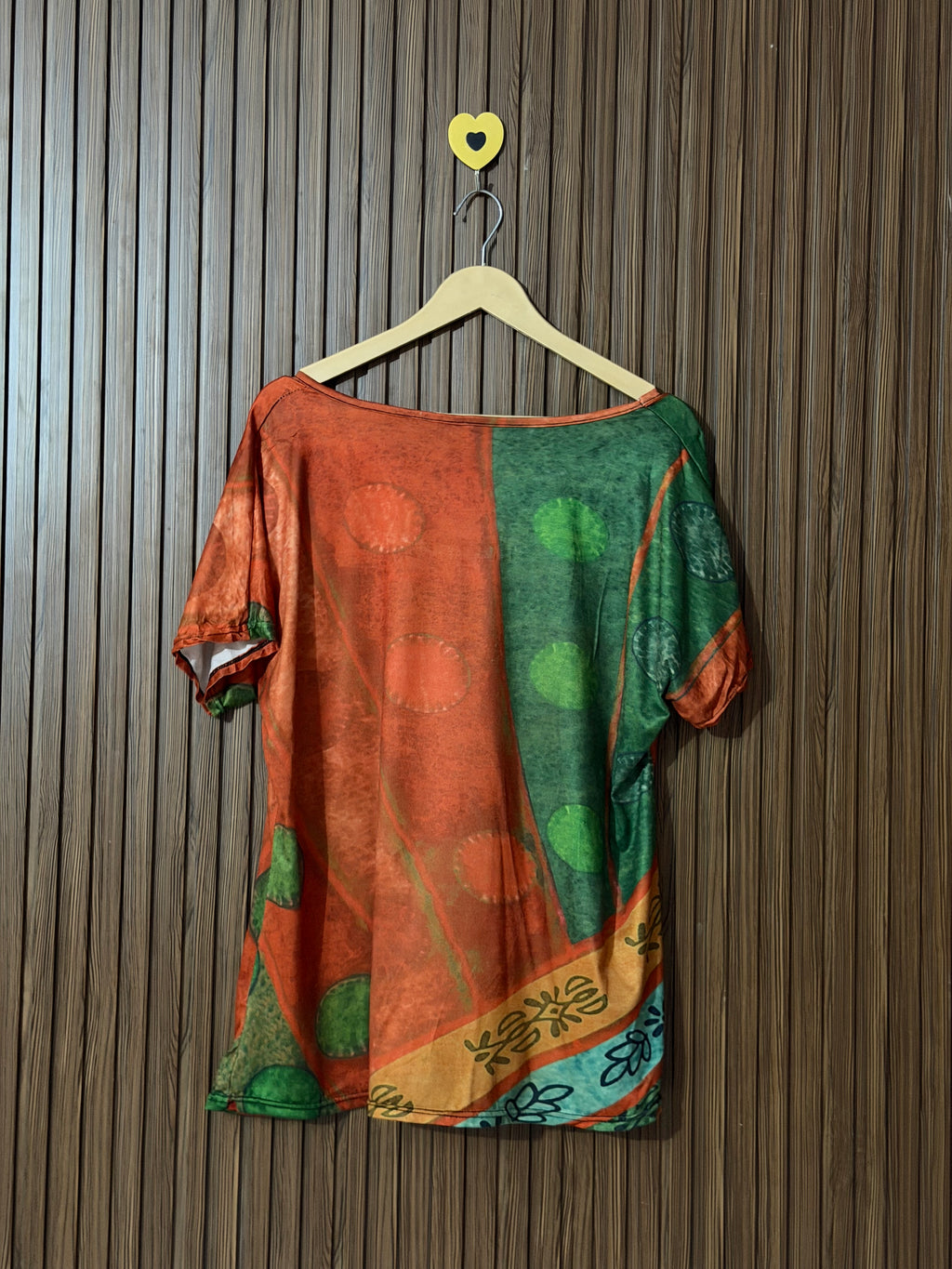 Western Printed Half Sleeves Top
