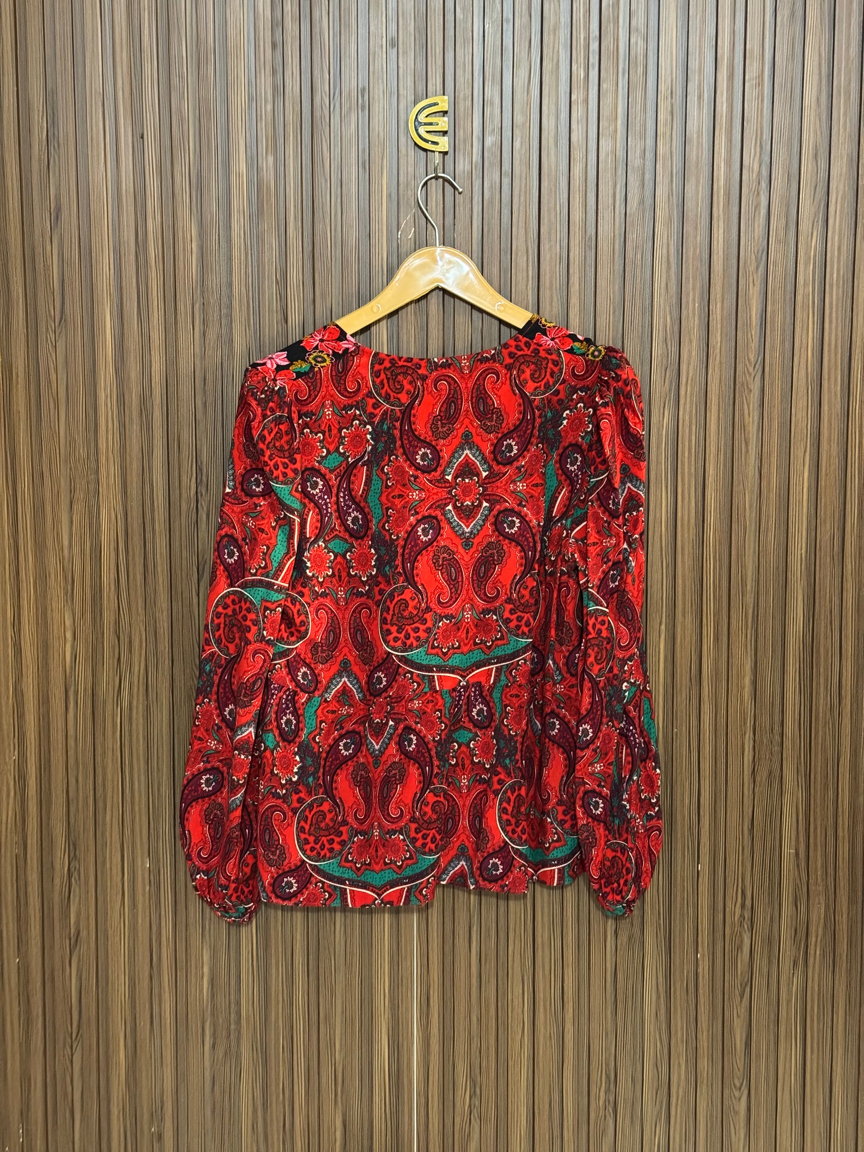 Chest 18 Length 24 Fabric Nelon V Neck Printed