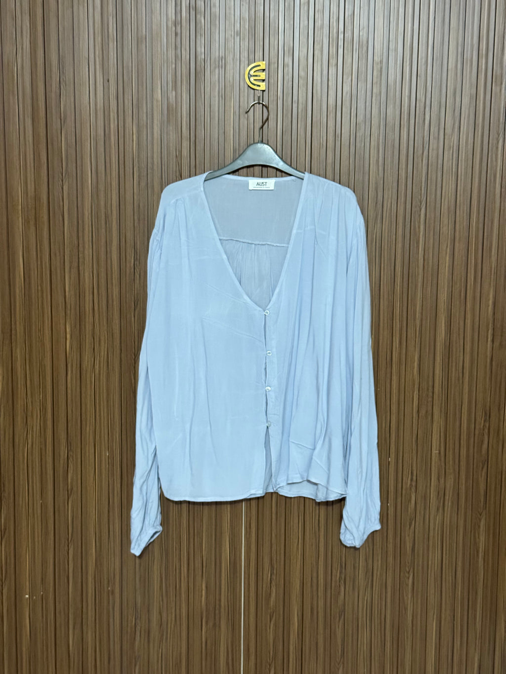 Chest 23 Length 26 Fabric Nylon Blue Smart Casual Top