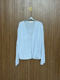 Chest 23 Length 26 Fabric Nylon Blue Smart Casual Top