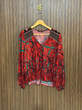 Chest 18 Length 24 Fabric Nelon V Neck Printed