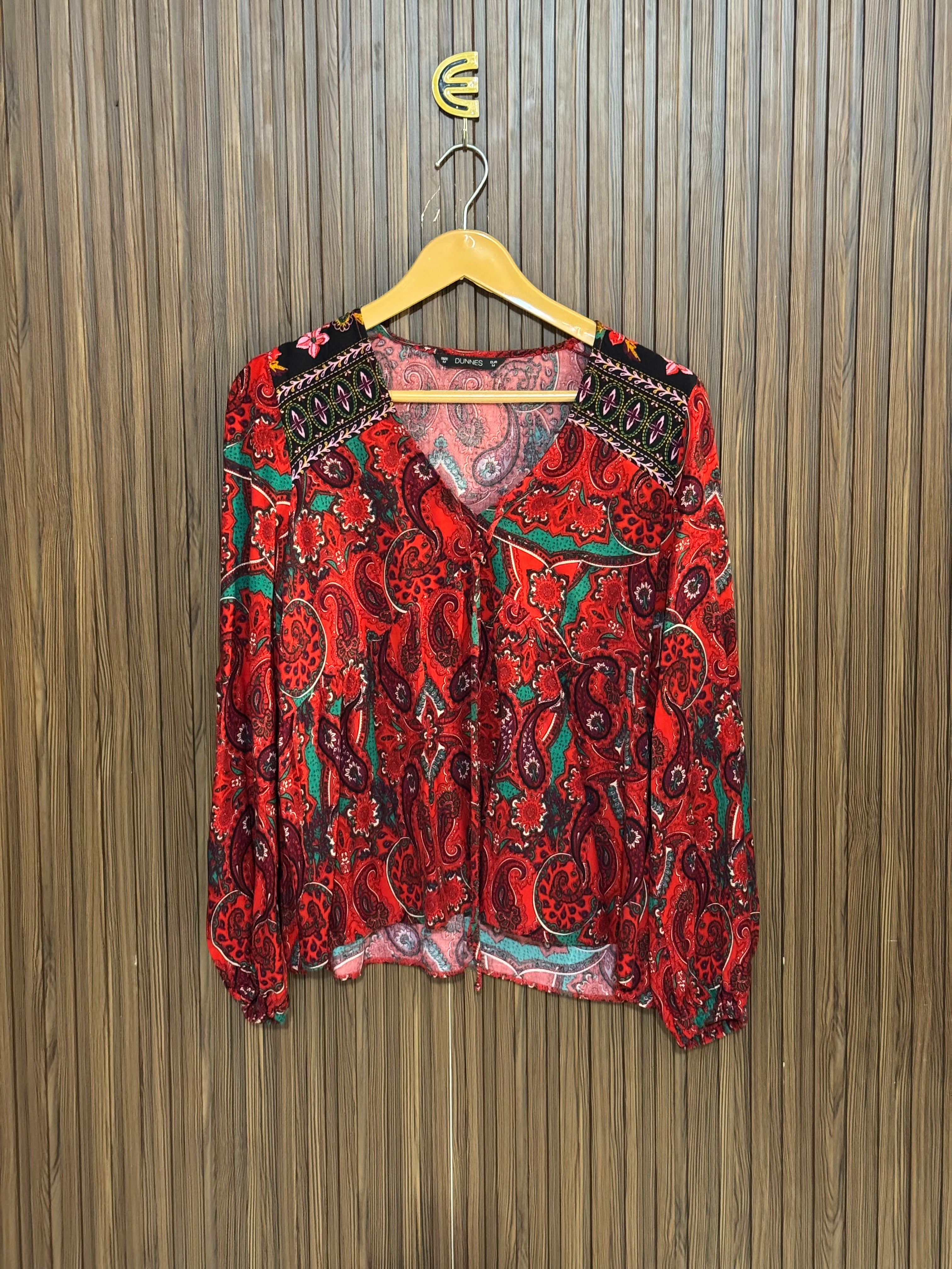 Chest 18 Length 24 Fabric Nelon V Neck Printed