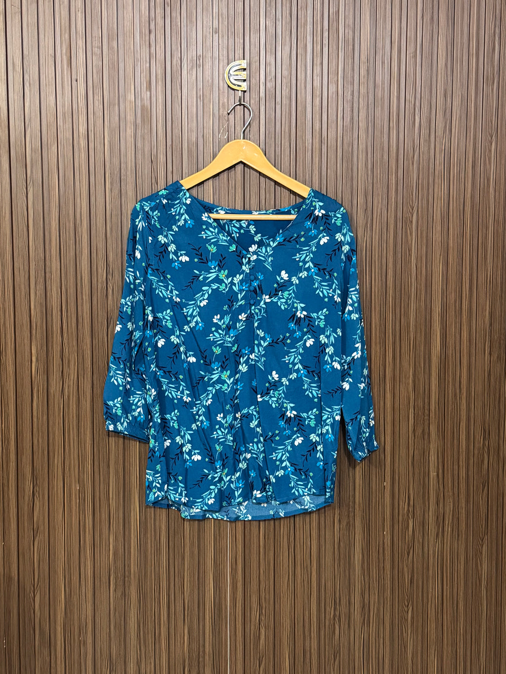 Chest 18 Length 25 Fabric Linen Printed Shirt