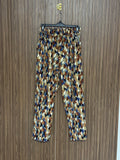 Multicolor Leaf Printed Trouser