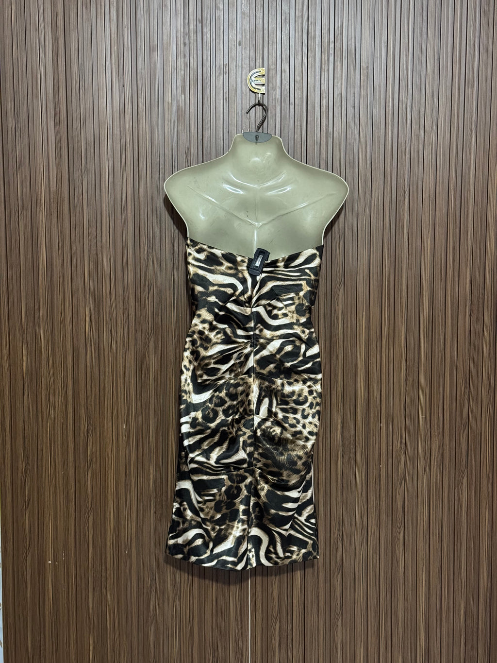 Chest 15 Length 30 Fabric Silk Leopard Dress