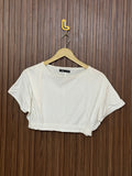 Chest 19 Length 12 Fabric Silk Classic Glow Crop Top