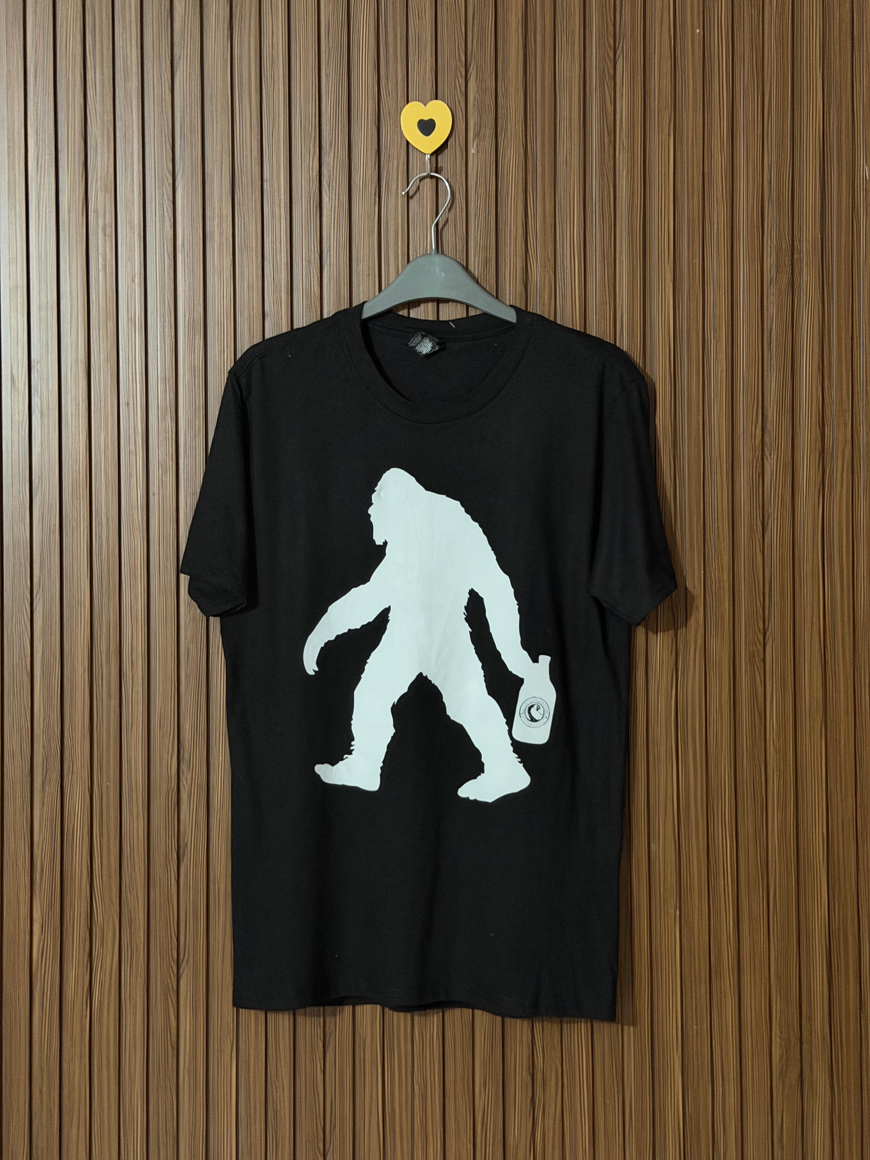Black Printed Half Sleeves T-Shirt