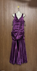 Chest 16 Length 57 Fabric Silk Ruched Gown
