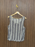 Chest 17 Length 21 Fabric Linen Glitter Sleeveless