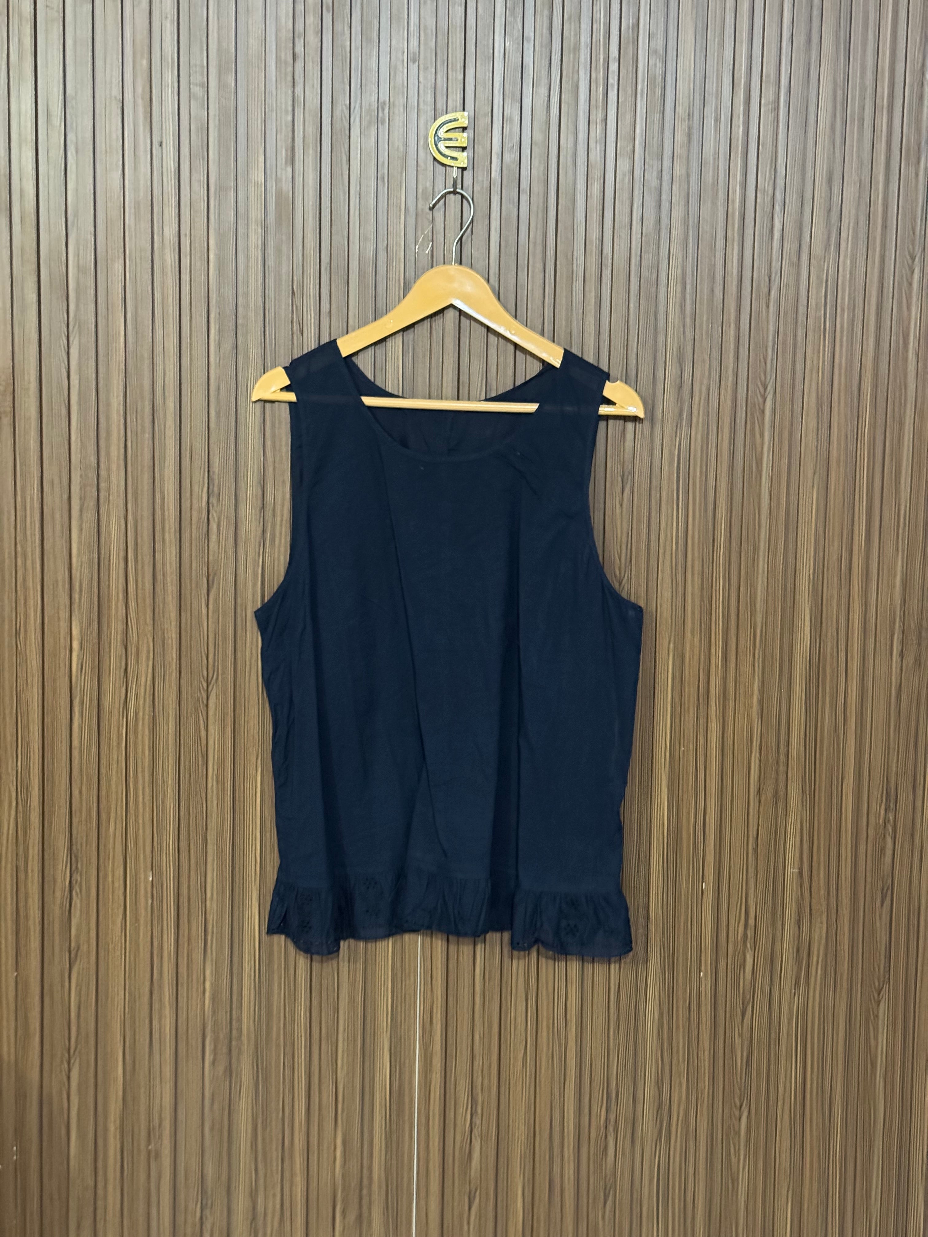 Chest 22 Length 25 Fabric Silk Simple Printed Top