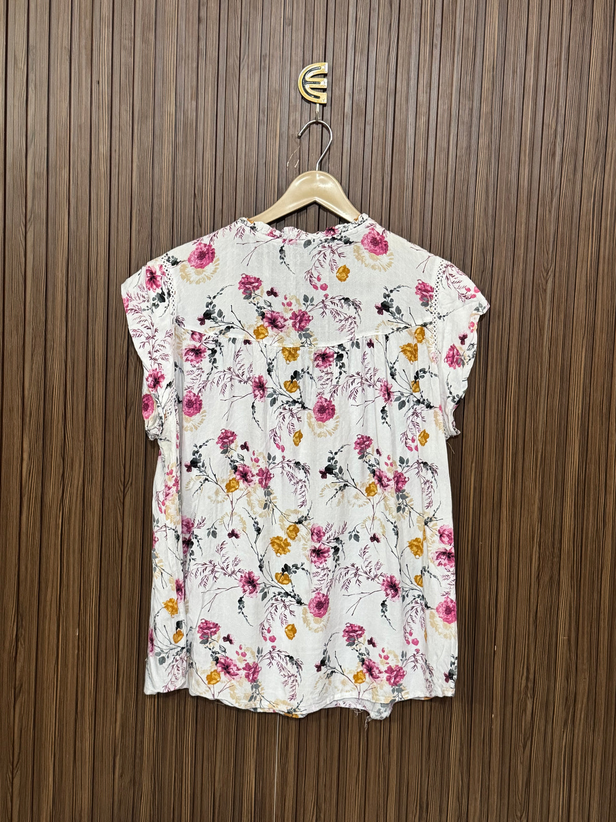 Chest 25 Length 26 Fabric Silk Elegant Top