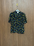 Chest 18 length 23 Fabric Shifon Black Square Print