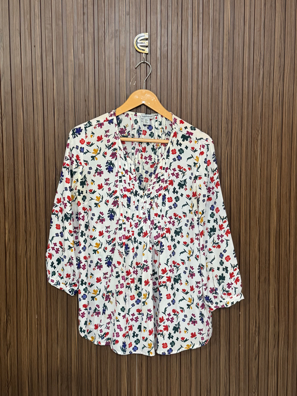 Chest 19 Length 24 Fabric Shifon Bloom Top