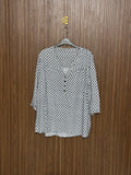 Chest 24 Length 28 Fabric Nylon Geometric Button Top