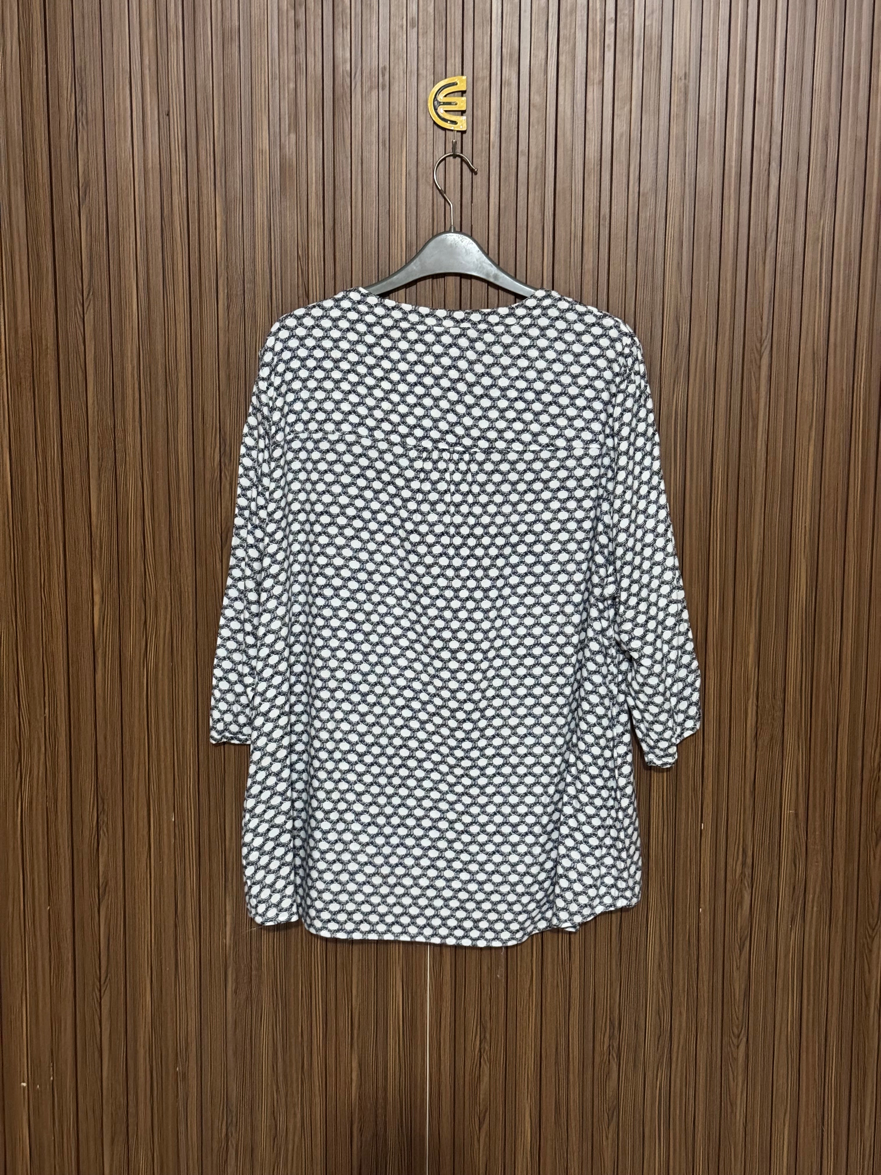 Chest 24 Length 28 Fabric Nylon Geometric Button Top
