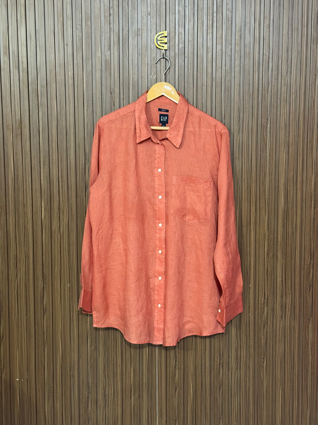 Chest 24 Length 28 Fabric Shifon Linen Button Down