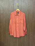 Chest 24 Length 28 Fabric Shifon Linen Button Down