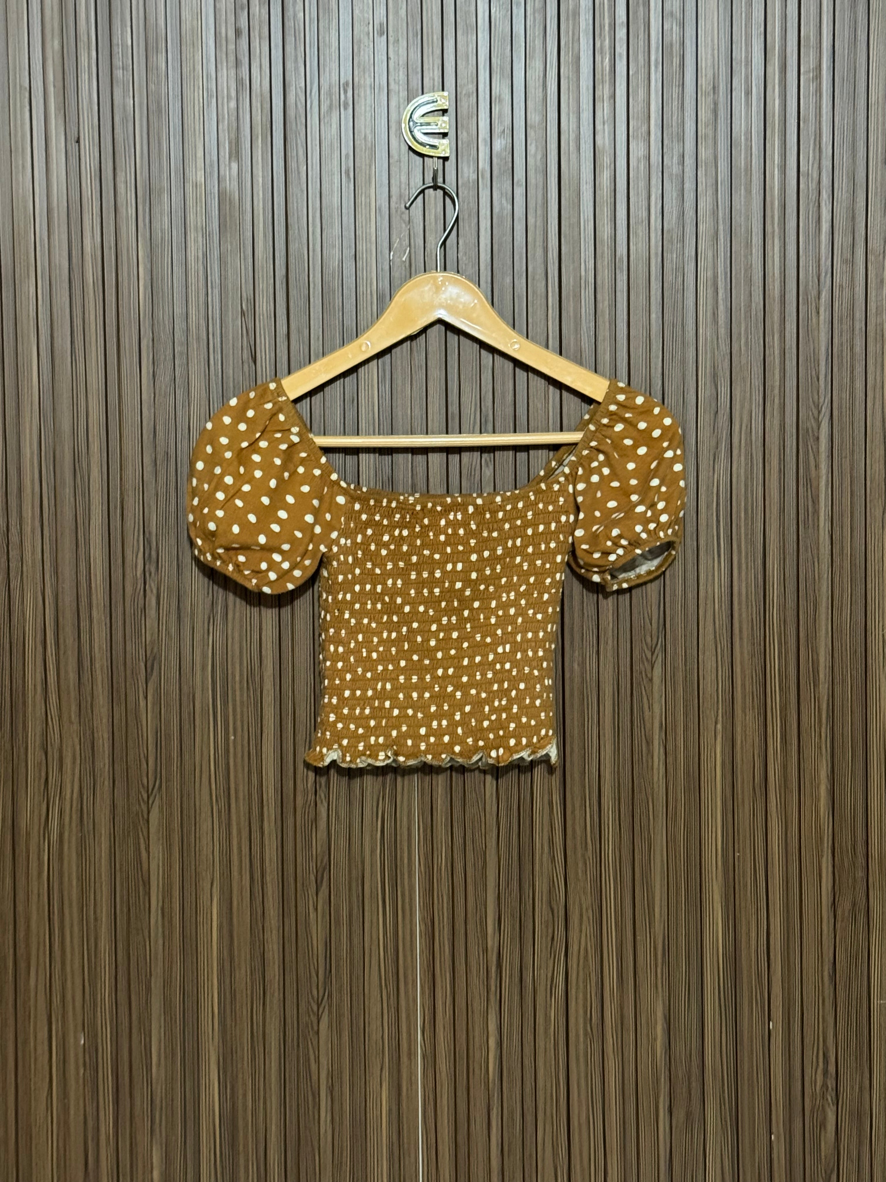Chest 10 Length 13 Polka Dot Smocked
