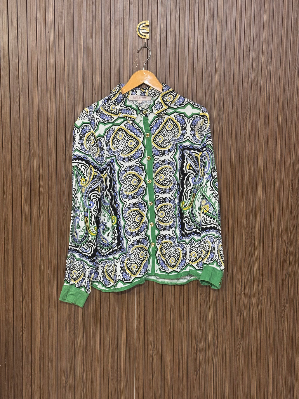 Chest 21 Length 24 Fabric Linen Printed Top