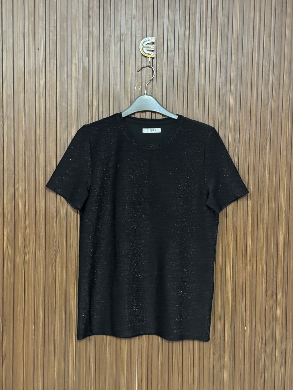 Chest 17 Length 24 Black Plain Shirt