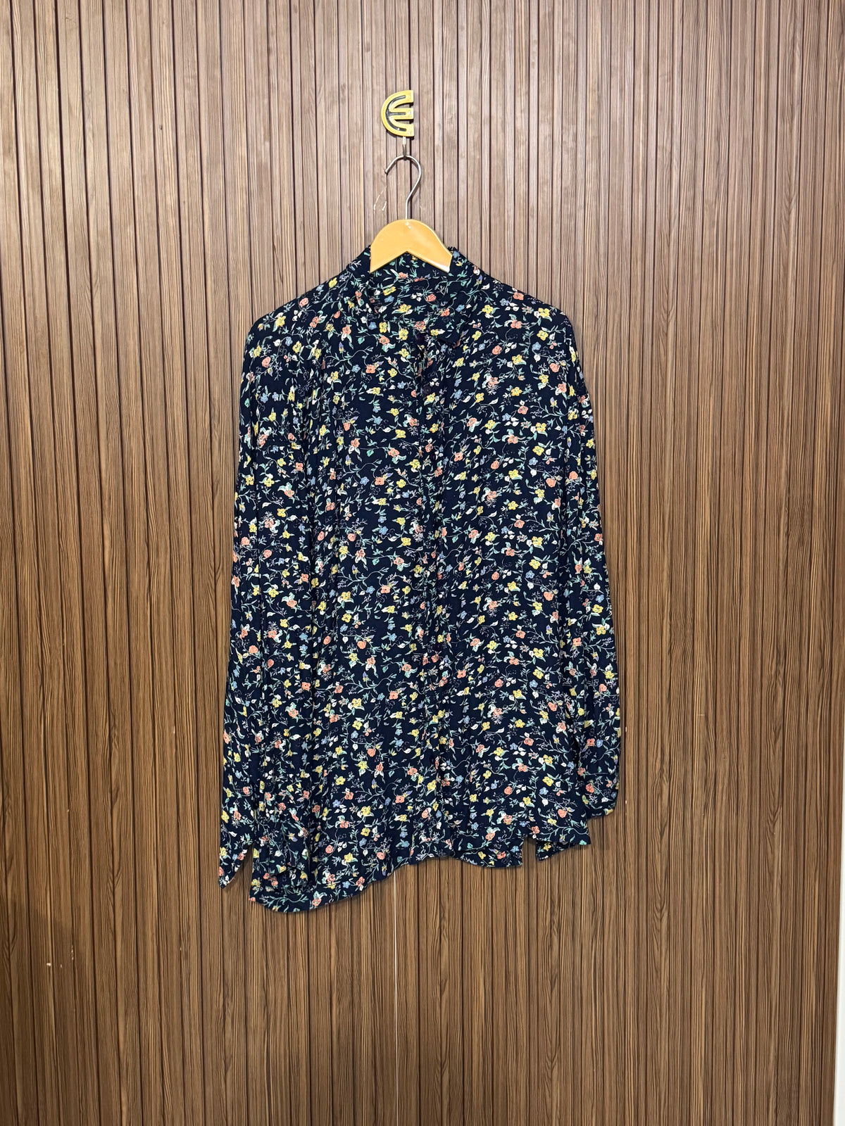 Chest 25 Length 33 Fabric Linen Graphic Top