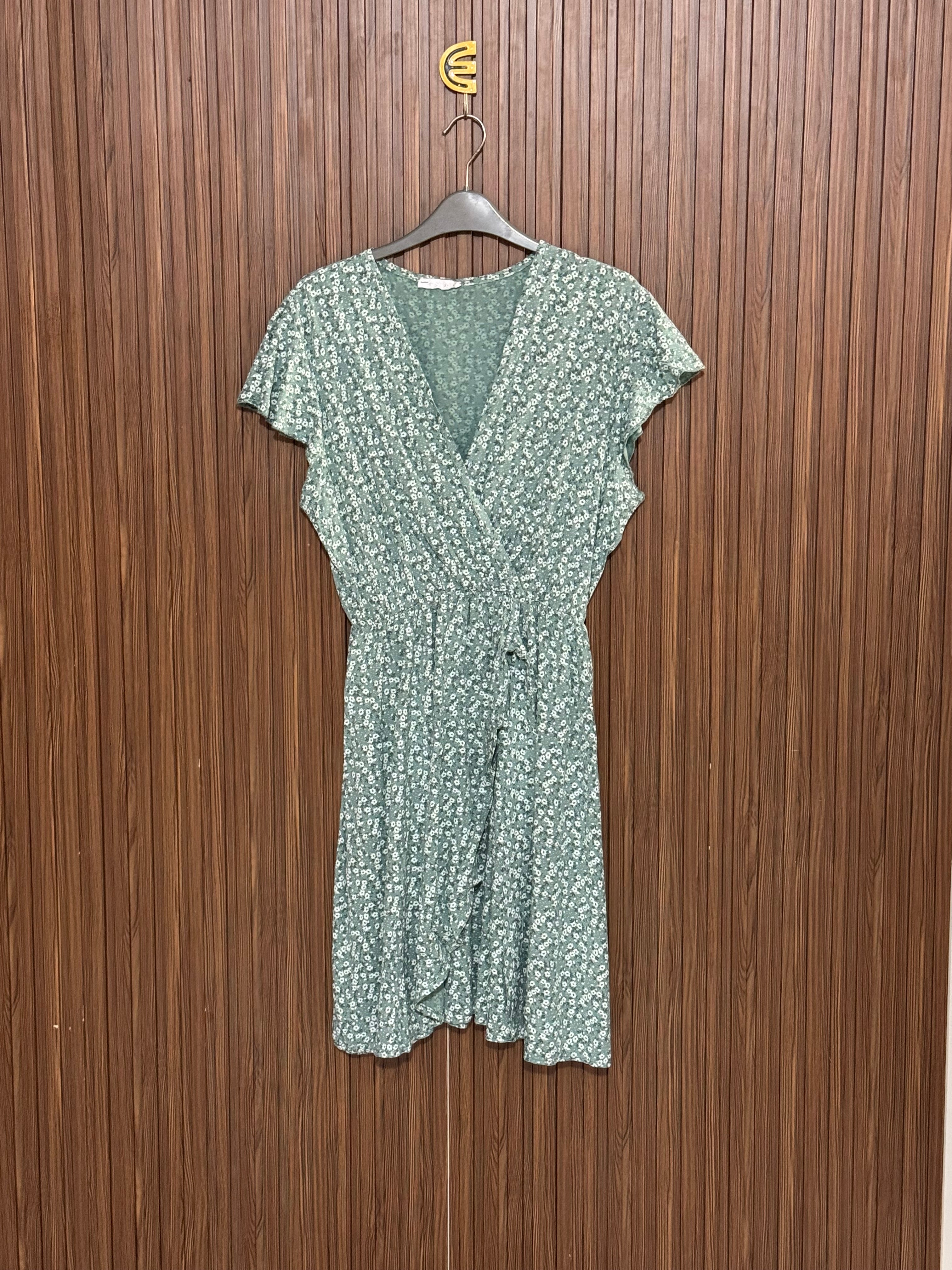 Wrap Style Elastic Long Top