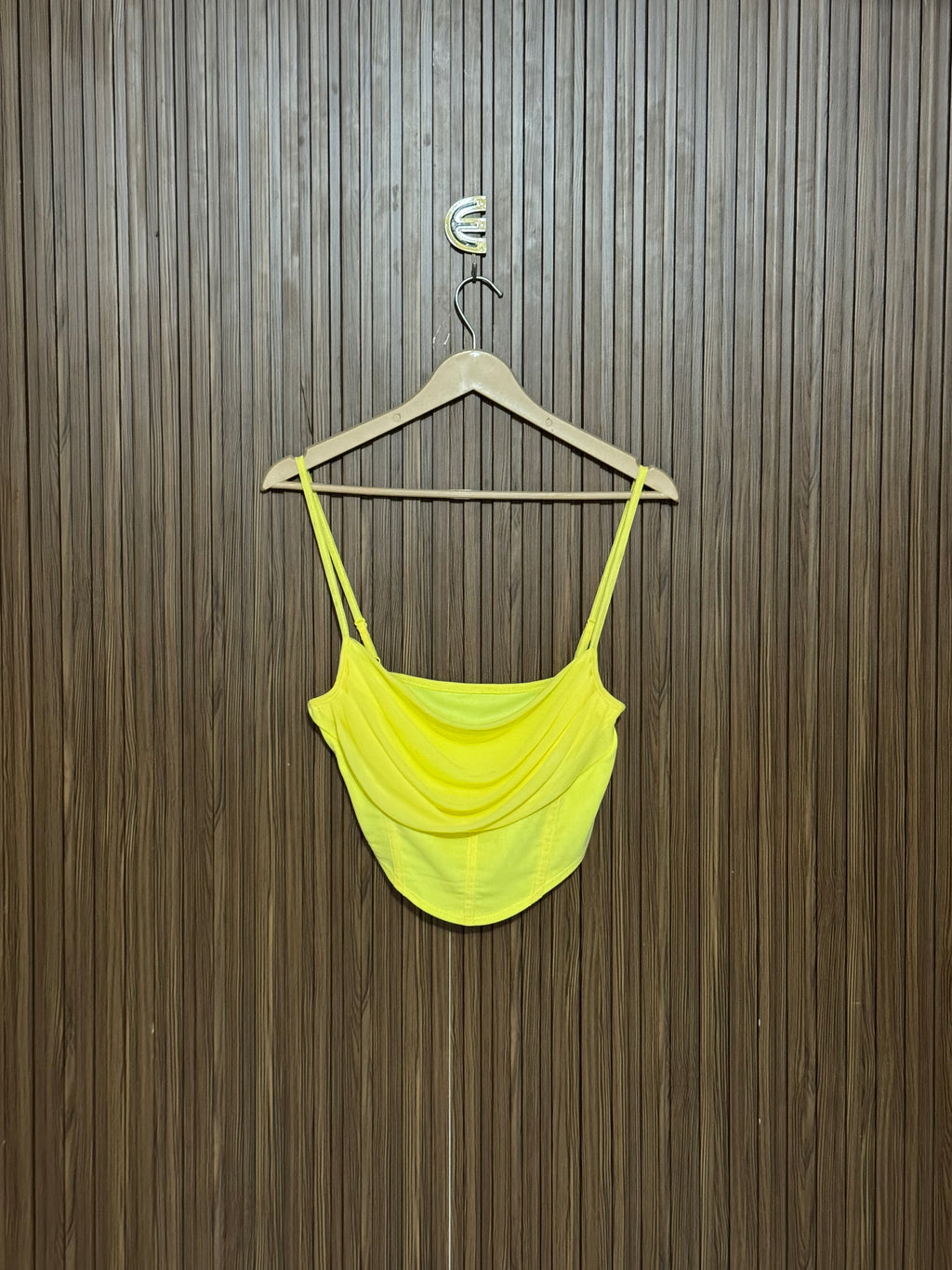 Chest 15 Length 16 Yellow Cowl Neck