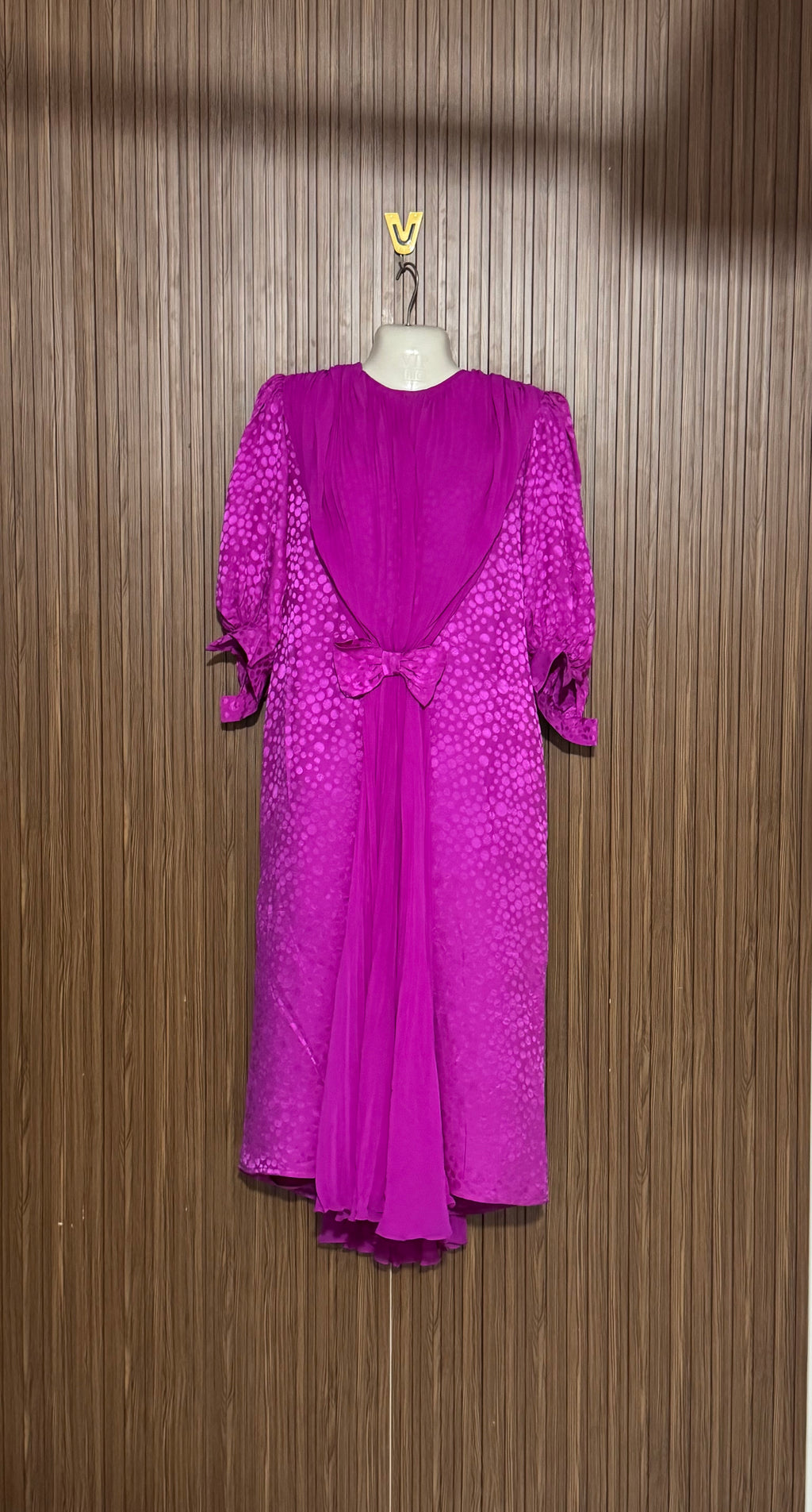 Chest 17 Length 45 Fabric Silk Bow Dress