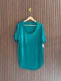 Casual Forest Green Relaxed T-Shirt
