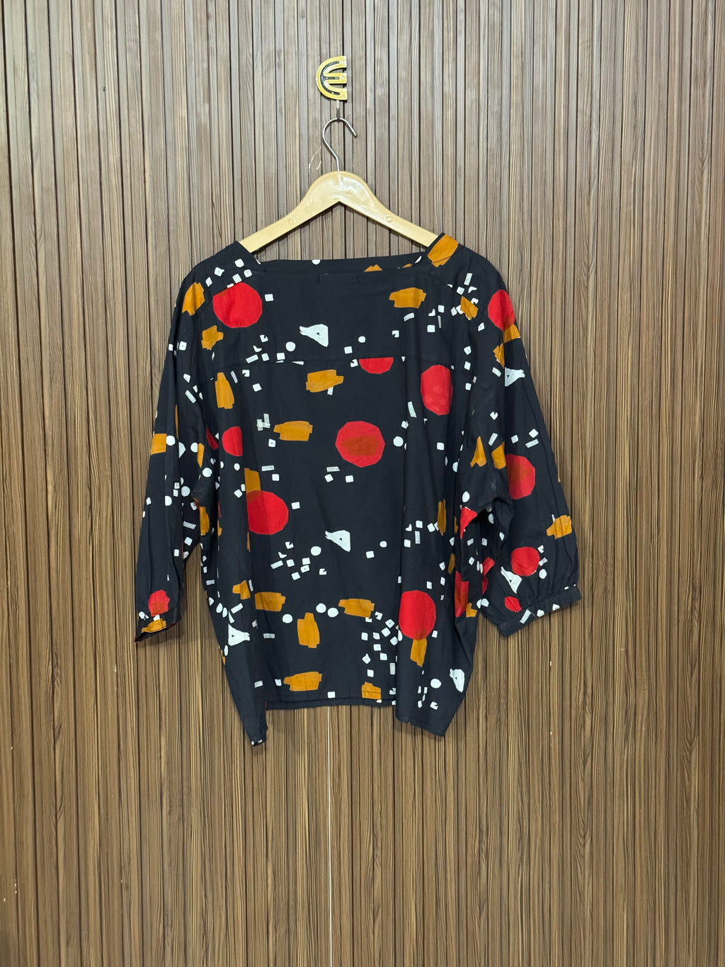 Chest 28Length 25Fabric cotton Easy Sleeve Blouse