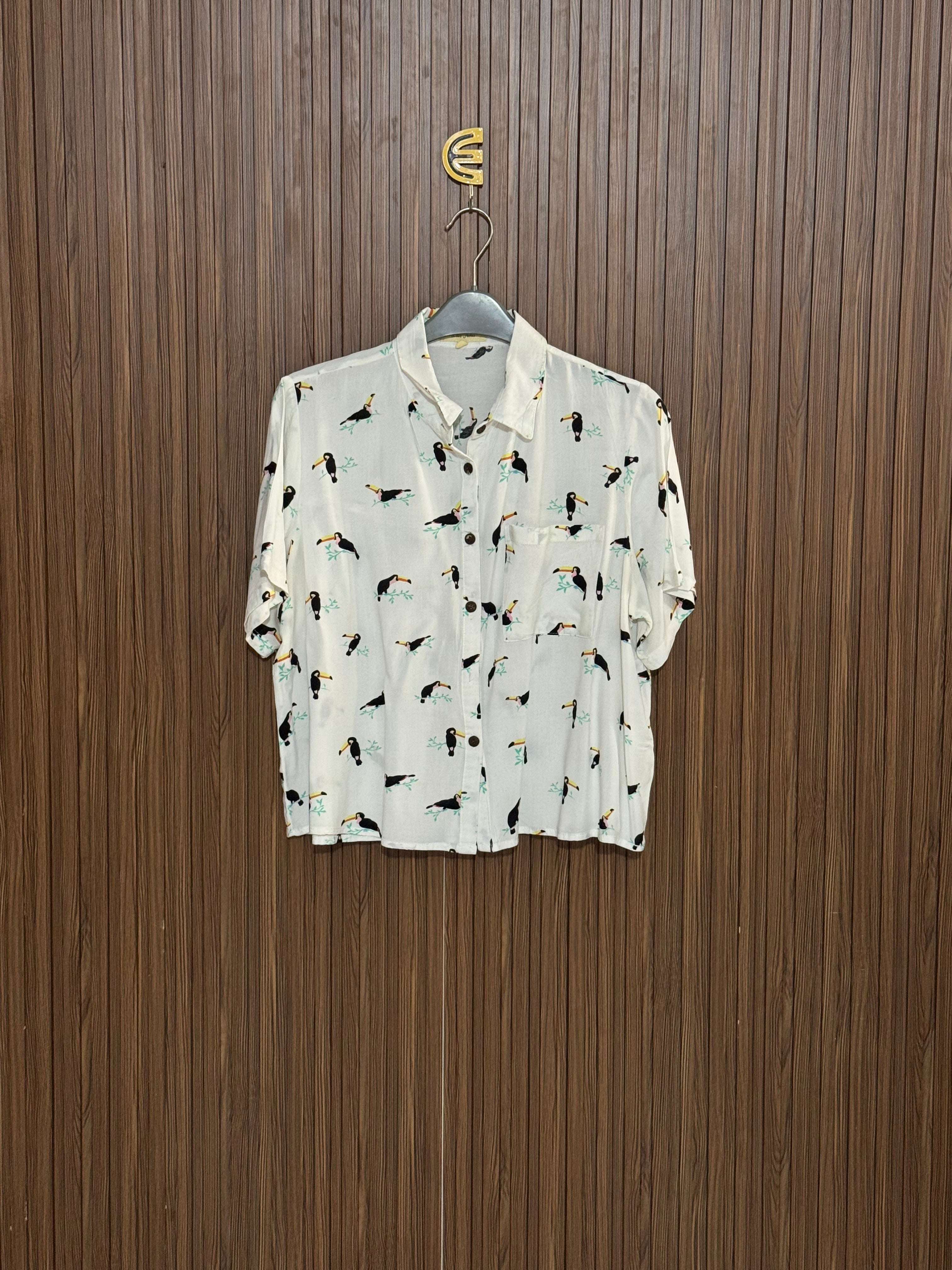 Chest 21 length 20 Fabric Nylon Bird Printed