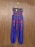 Waist 24 to 28 Length 38 Fabric Silk Floral Thread