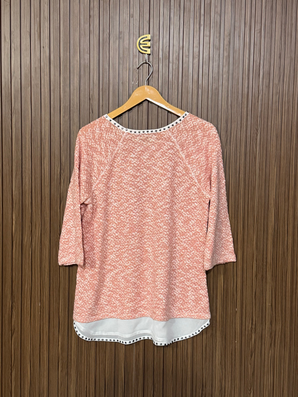 Chest 19 Length 26 Beige Sweater