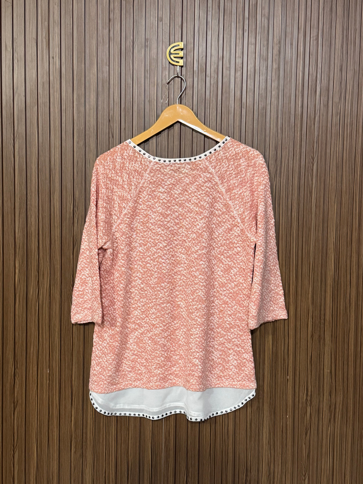 Chest 19 Length 26 Beige Sweater