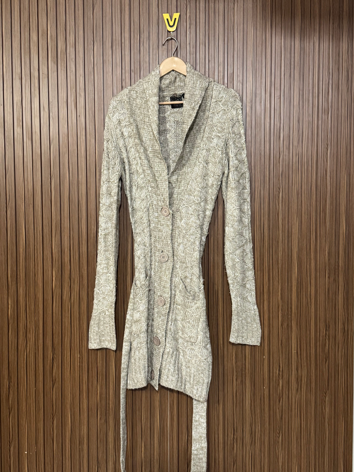 Chest 18 Length 36 Long Wool Front Open