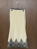 Waist 34 to 36 Length 37 Fabric Silk Chic Skirt