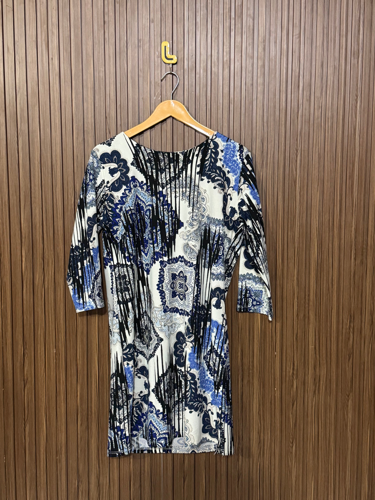 Chest 19 Length 33 Fabric Silk Cotton Tunic Style Long Top
