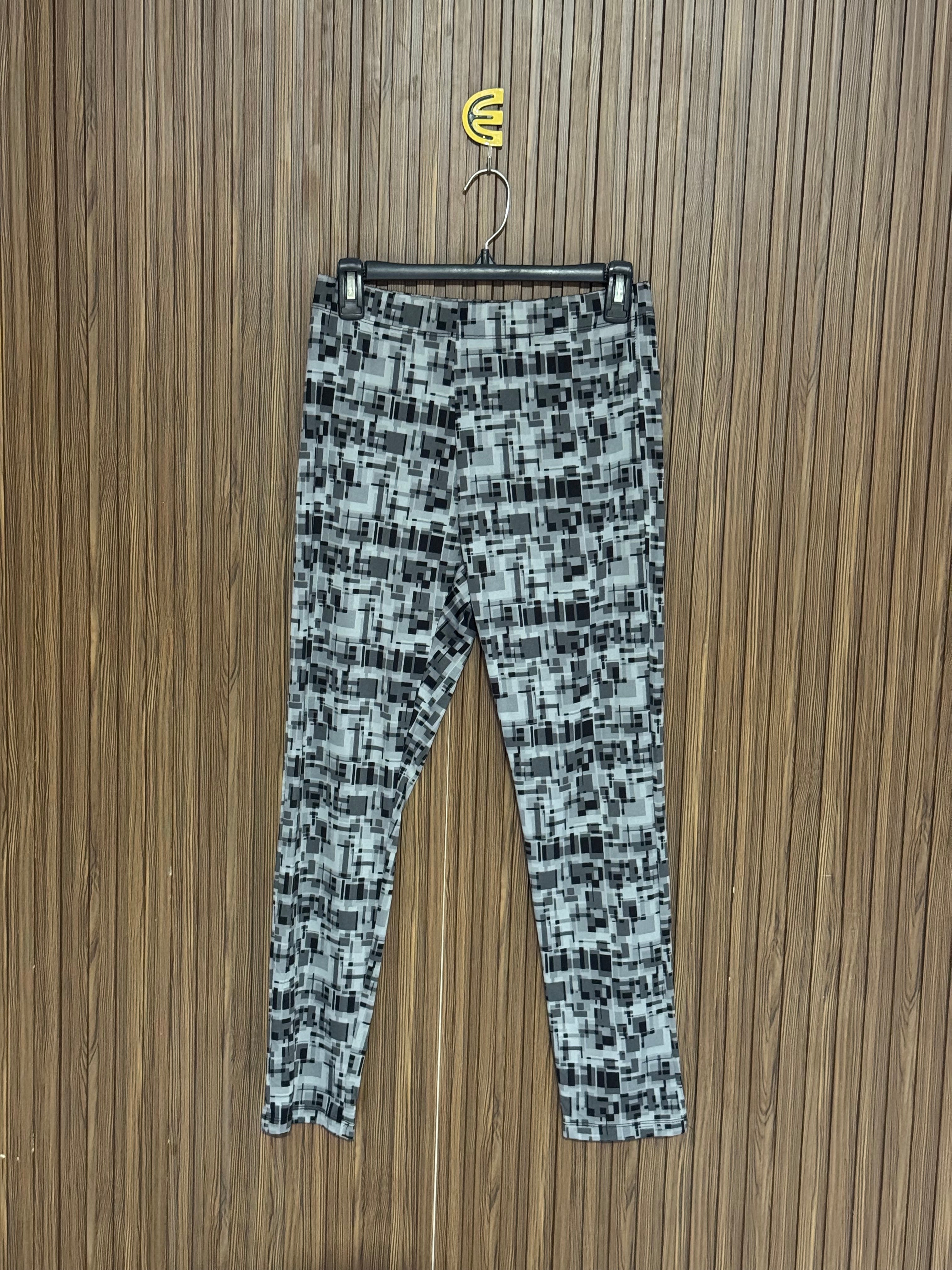 Grey Printed Trousers