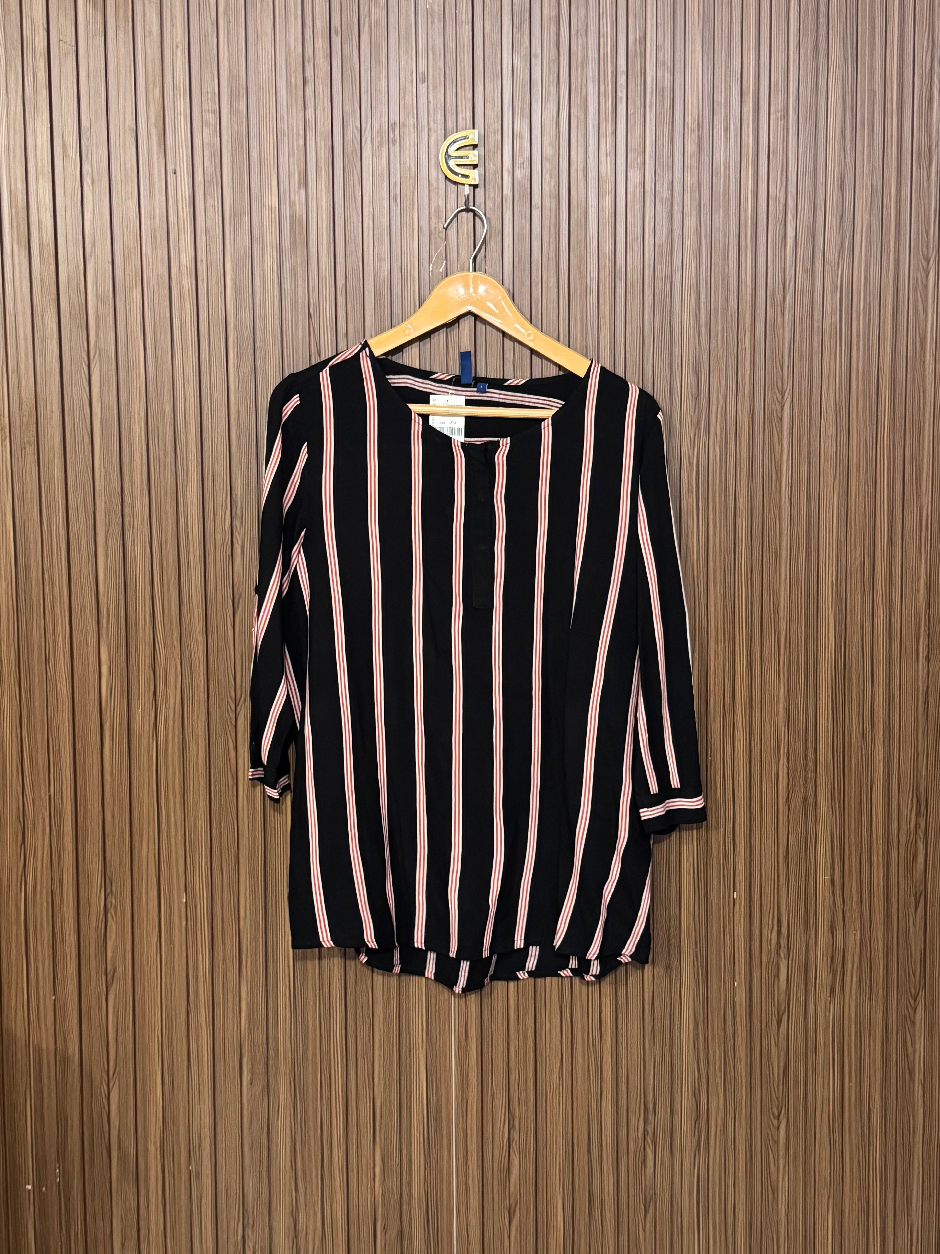 Chest 21 Length 25 Fabric Linen Line Shirt