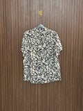 Chest 23 length 26 Fabric Nylon Black Daisy Print