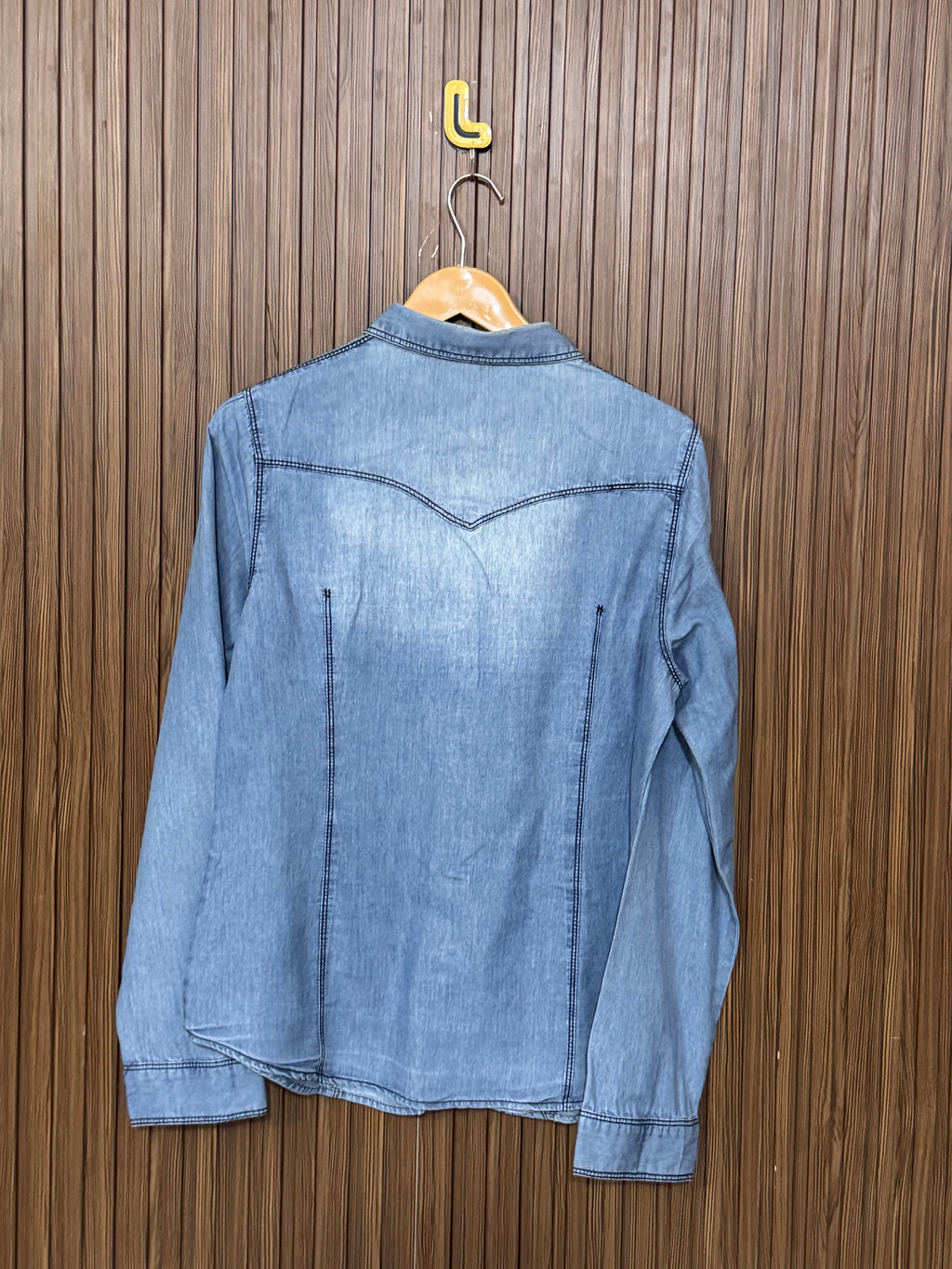 Chest 18 Length 24 Fabric Denim Tie Back Full Sleeves