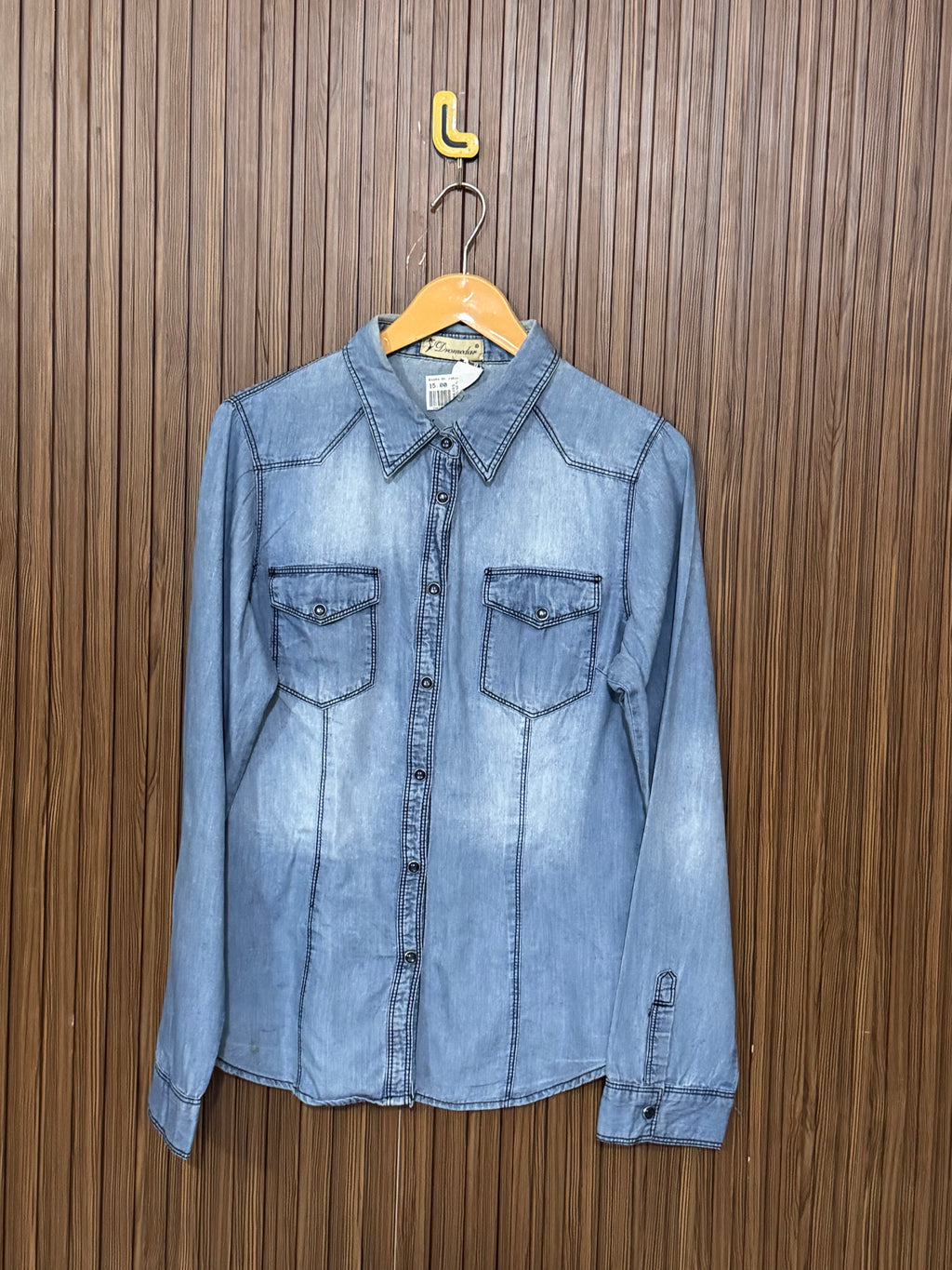 Chest 18 Length 24 Fabric Denim Tie Back Full Sleeves