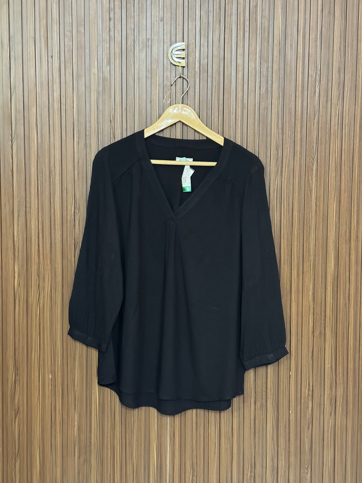 Chest 19 Length 25 Fabric Silk Stripe Top