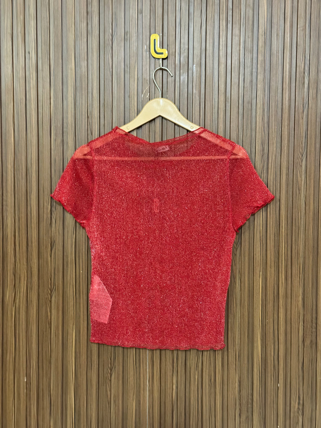 Chest 14 Length 19 Fabric Net Everyday Crop Top