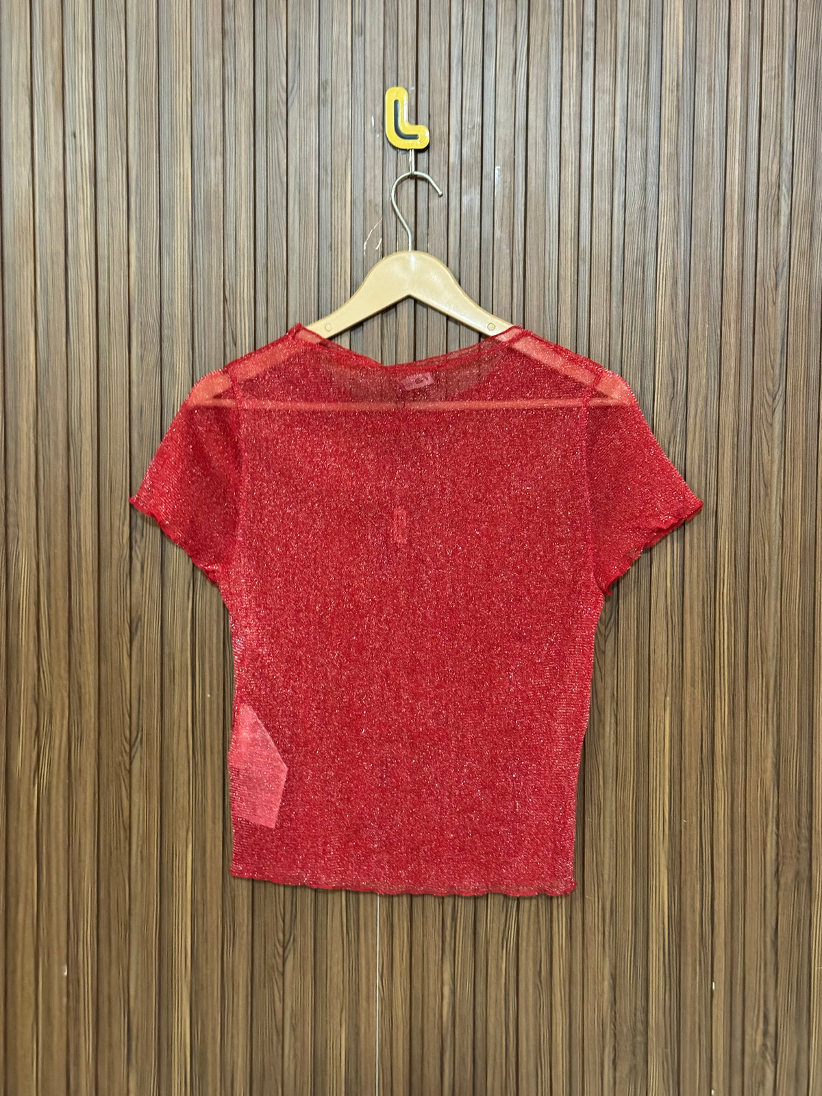 Chest 14 Length 19 Fabric Net Everyday Crop Top
