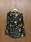 Chest 21 Length 28 Fabric Silk Relaxed Full Sleeves