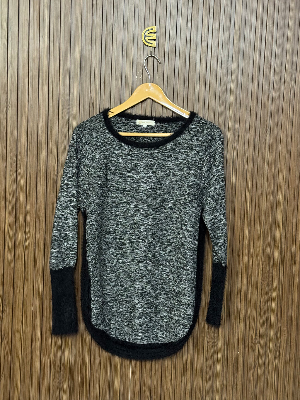 Chest 18 Lngth 26 Solid Striped Sweater