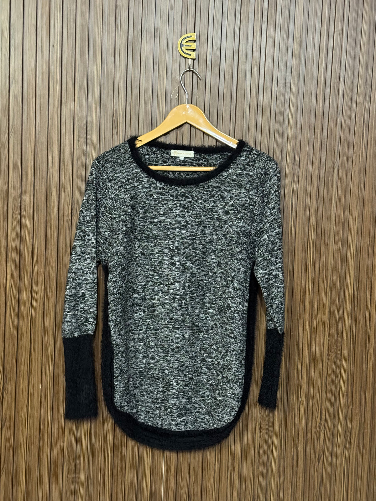 Chest 18 Lngth 26 Solid Striped Sweater
