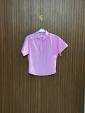 Chest 19 length 20 Fabric Silk Purple Solid Summer