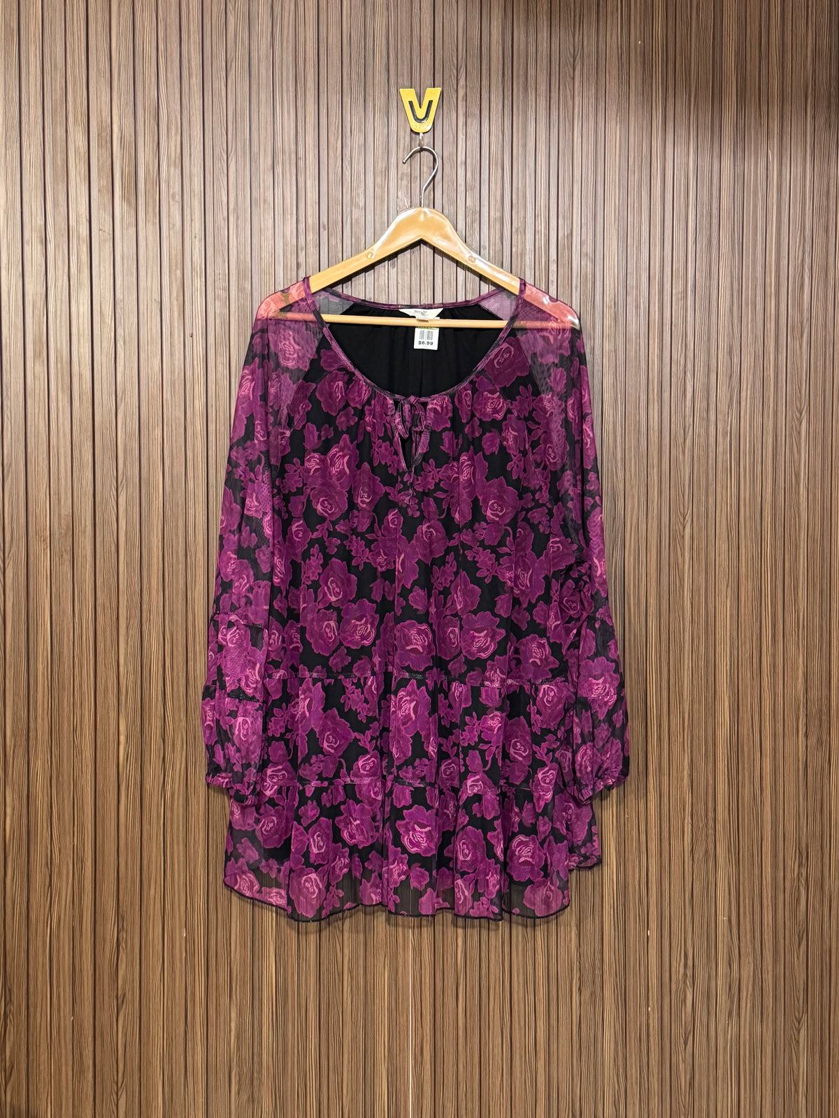 Chest Baggy Length 32 Fabric Net Classy Top
